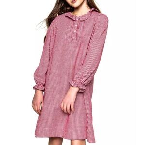 Petite Plume Saks Fifth Avenue Victoria Mini Red Gingham Nightgown Kid’s Size 12